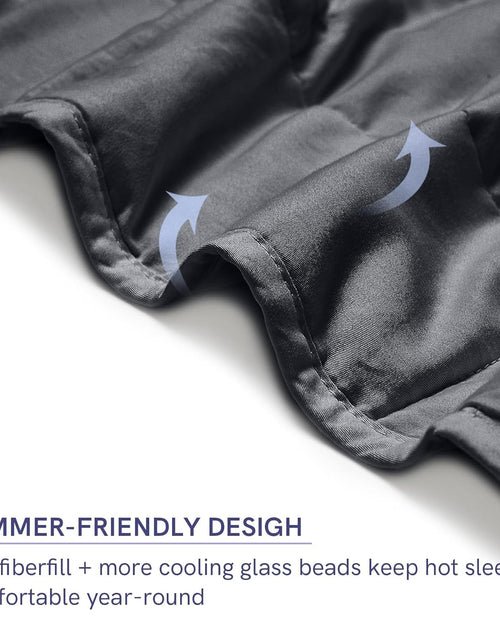 Load image into Gallery viewer, Weighted Blanket (15 Lbs, 60''X80'', Queen Size) | 2.0 Heavy Blanket | 100% Cotton Material with Glass Beads
