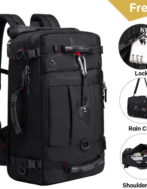 Load image into Gallery viewer, Travel Backpack, Carry on Backpack Durable Convertible Duffle Bag Fit for 15.6 Inch Laptop for Men and Women(Medium 35L)
