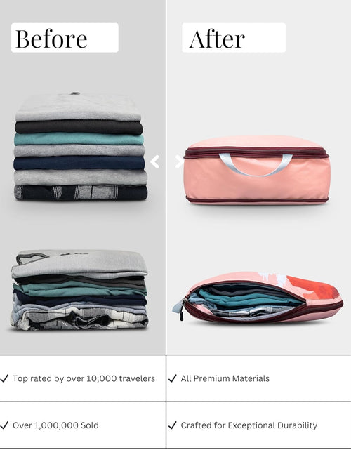 Load image into Gallery viewer, Compression Packing Cubes for Travel- Packing Cubes and Travel Organizers
