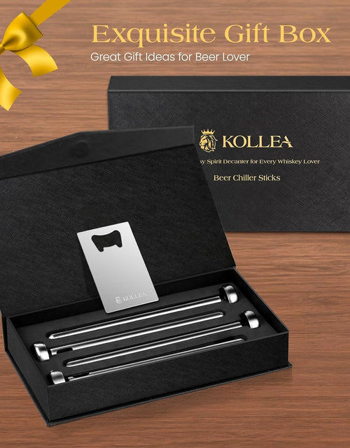 Load image into Gallery viewer, Beer Chiller Stick for Bottles, Unique Beer Gifts for Men and Boyfriend - Great Gift Ideas for Christmas, New Year, Thanksgiving, Father'S Day, Valentine'S Day, Birthday (4 Pack)
