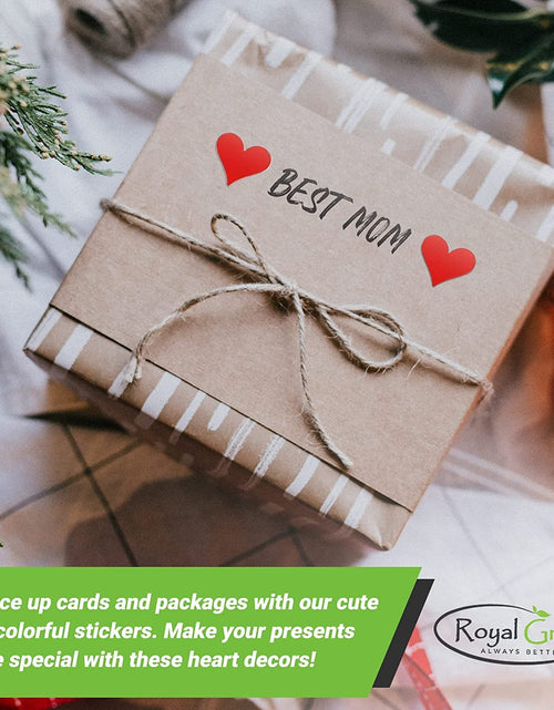 Load image into Gallery viewer, Red Heart Stickers 0.5 Inch (13Mm) 1/2" - Envelope Seals Heart Labels for Valentine, Crafts and Arts - Permanent Adhesive - 350 Pack
