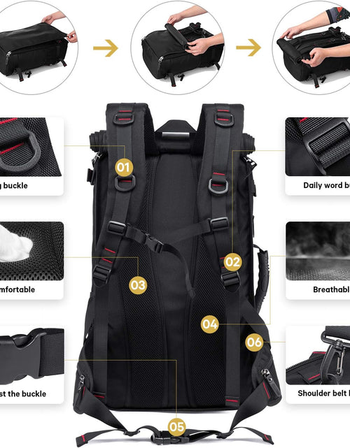 Load image into Gallery viewer, Travel Backpack, Carry on Backpack Durable Convertible Duffle Bag Fit for 15.6 Inch Laptop for Men and Women(Medium 35L)
