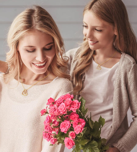 Easter Gifts for Kids Teen Girls - Cubic Zirconia Heart Pendant Initial Necklace, Dainty Initial Letter a - Z Necklace Jewelry Easter Gifts for Kids Girls Women