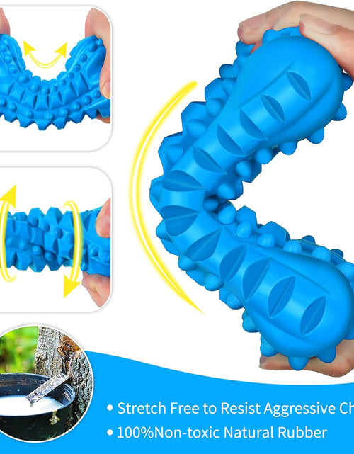 Load image into Gallery viewer, Dog Toys for Aggressive Chewers Large Breed, Durable Dog Chew Toy, Nearly Indestructible Dog Toys for Large Dogs, Tough Natural Rubber Puppy Chew Toys for Medium Dog Teeth Cleaning
