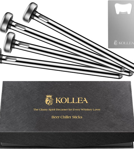 Beer Chiller Stick for Bottles, Unique Beer Gifts for Men and Boyfriend - Great Gift Ideas for Christmas, New Year, Thanksgiving, Father'S Day, Valentine'S Day, Birthday (4 Pack)