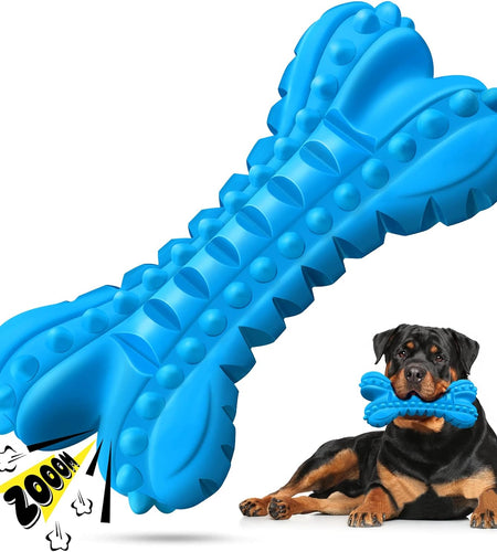 Dog Toys for Aggressive Chewers Large Breed, Durable Dog Chew Toy, Nearly Indestructible Dog Toys for Large Dogs, Tough Natural Rubber Puppy Chew Toys for Medium Dog Teeth Cleaning