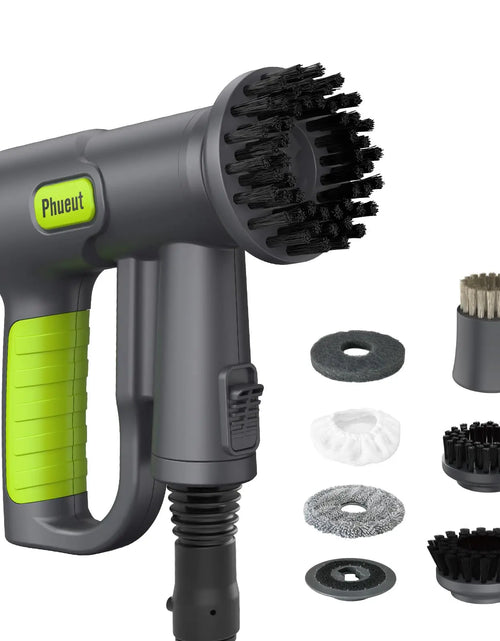 Load image into Gallery viewer, Pressurized Handheld Steam Cleaner &amp; Rechargeable Spin Scrubber
