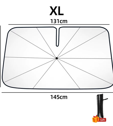 Newest Car Windshield Sunshade Umbrella with 360°Rotation Bendable Handle Front Window Sun Shade UV Protection Heat Insulation