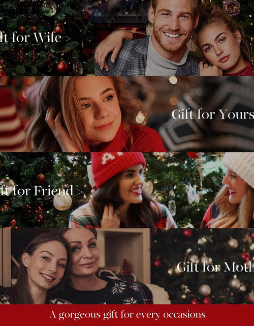 Load image into Gallery viewer, Fine Jewelry Valentines Day Gifts for Her Birthstone Necklace for Women Sterling Silver Genuine or Created Gemstone Rose Flower Heart Pendant Necklace Anniversary Birthday Gifts for Girls Wife Mom
