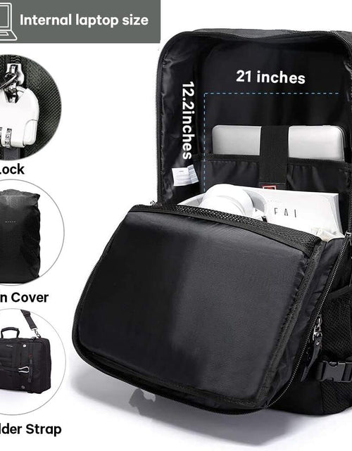 Load image into Gallery viewer, Travel Backpack, Carry on Backpack Durable Convertible Duffle Bag Fit for 15.6 Inch Laptop for Men and Women(Medium 35L)
