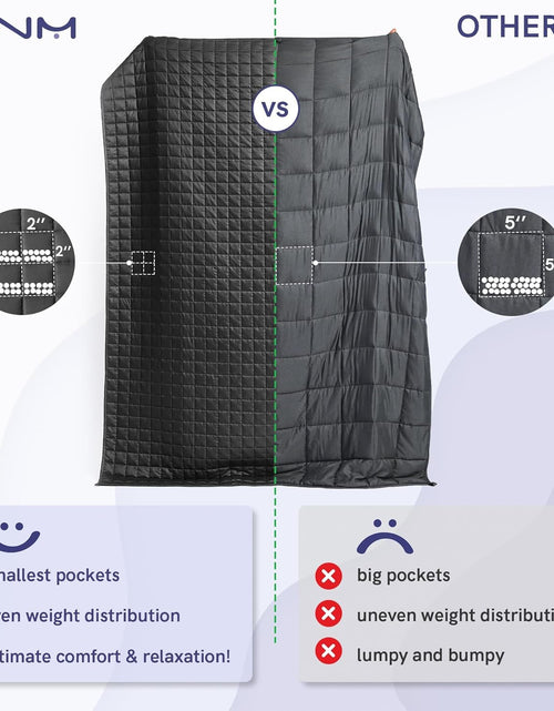 Load image into Gallery viewer, Weighted Blanket (15 Lbs, 60''X80'', Queen Size) | 2.0 Heavy Blanket | 100% Cotton Material with Glass Beads
