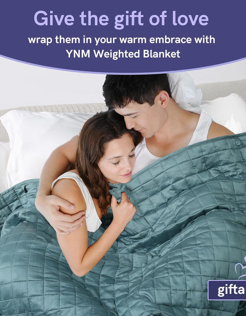 Load image into Gallery viewer, Weighted Blanket (15 Lbs, 60''X80'', Queen Size) | 2.0 Heavy Blanket | 100% Cotton Material with Glass Beads
