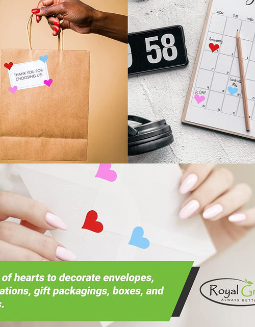 Load image into Gallery viewer, Red Heart Stickers 0.5 Inch (13Mm) 1/2" - Envelope Seals Heart Labels for Valentine, Crafts and Arts - Permanent Adhesive - 350 Pack
