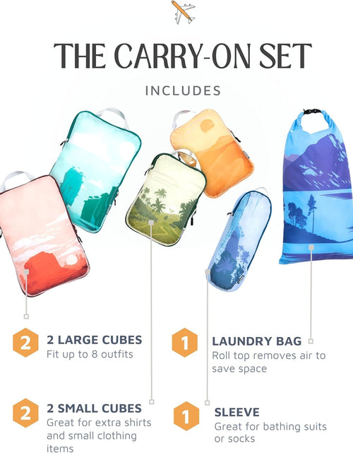 Load image into Gallery viewer, Compression Packing Cubes for Travel- Packing Cubes and Travel Organizers
