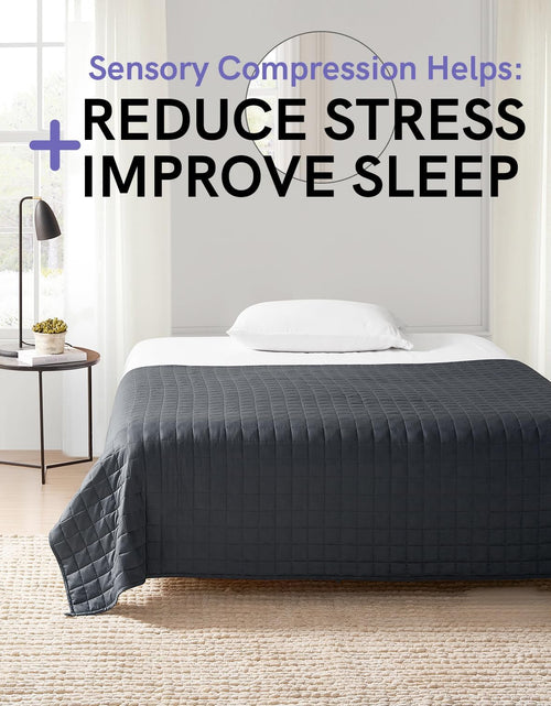 Load image into Gallery viewer, Weighted Blanket (15 Lbs, 60''X80'', Queen Size) | 2.0 Heavy Blanket | 100% Cotton Material with Glass Beads
