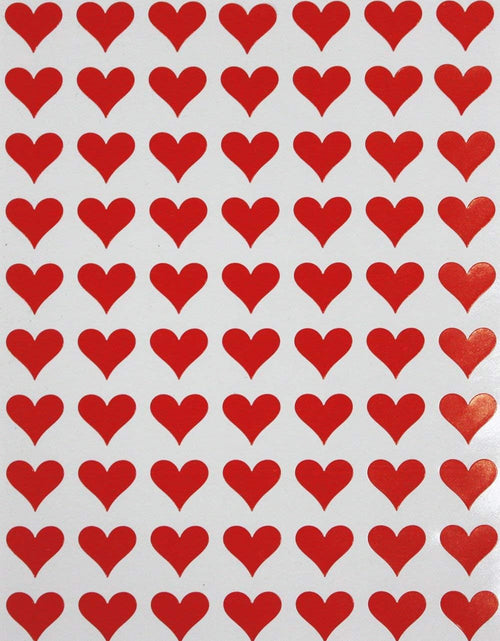 Load image into Gallery viewer, Red Heart Stickers 0.5 Inch (13Mm) 1/2" - Envelope Seals Heart Labels for Valentine, Crafts and Arts - Permanent Adhesive - 350 Pack
